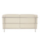 Belmont Twin Seater Cubed Leather Faced Reception Chair